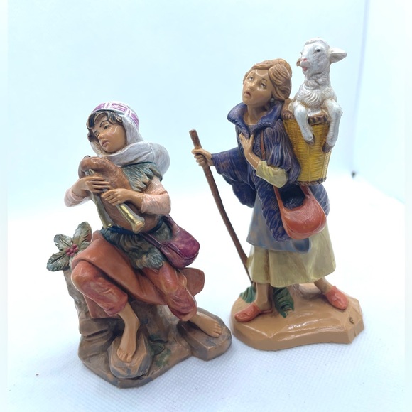 Set of 2 Fontanini Nativity Characters. 4-5" New in box. Miriam & Josiah. - Picture 5 of 6